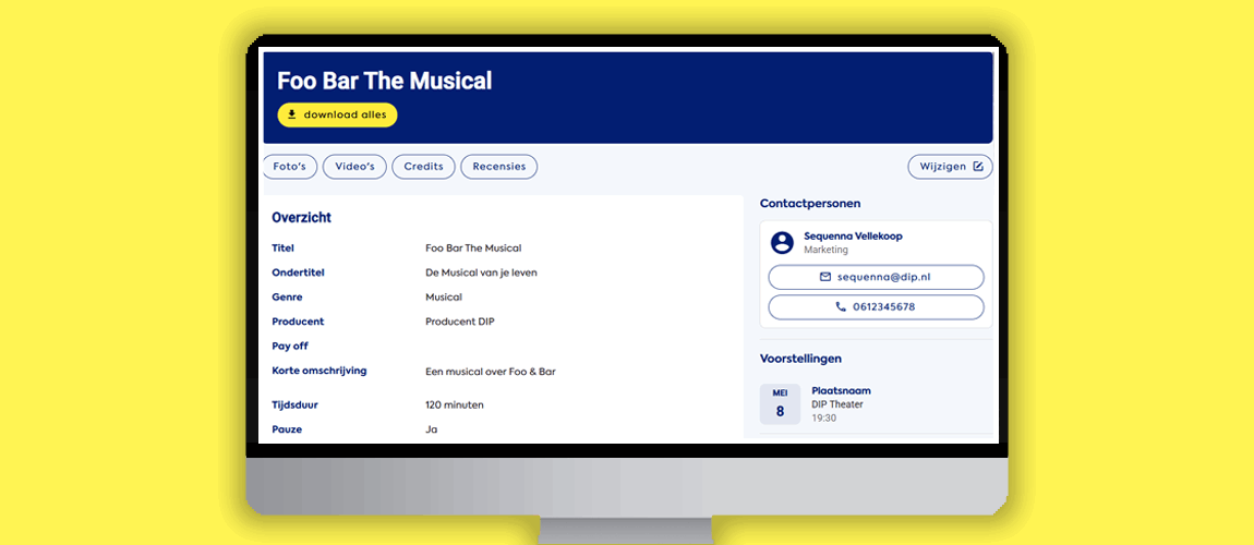 Nieuw in DIP: de Productiedata Module